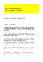 UEPCF 2013 - Discours de clôture de Pierre Laurent