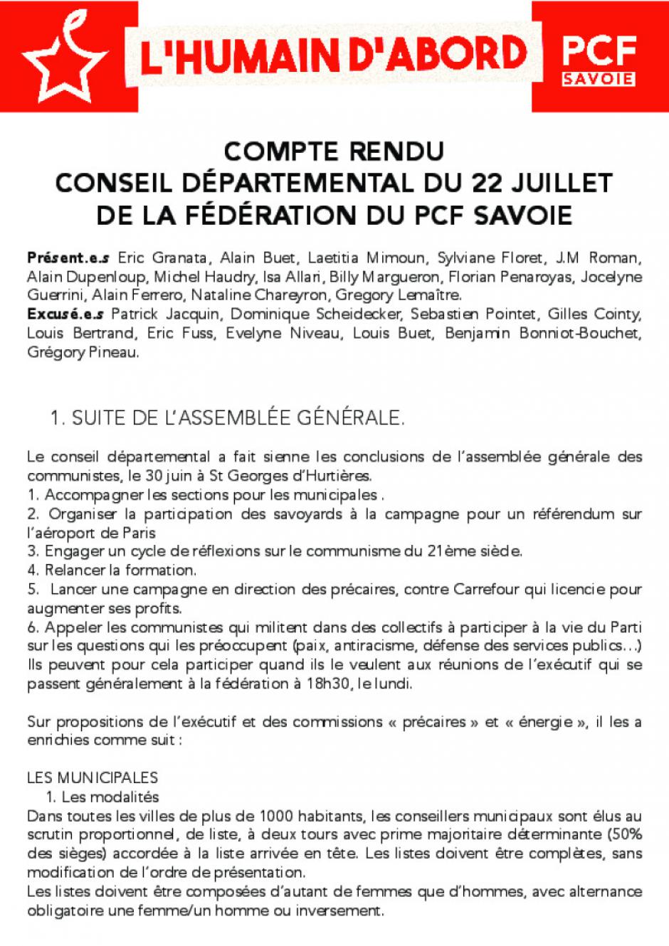 [CR - 22/07/2019] Conseil départemental