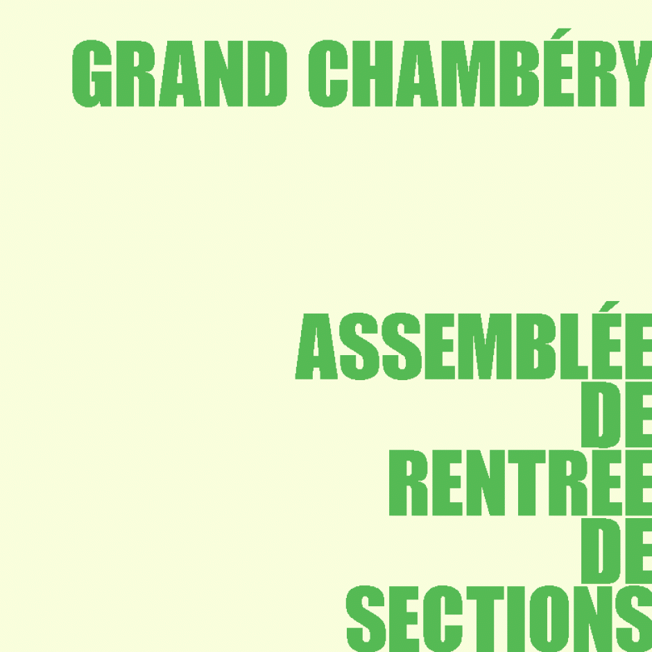 [Grand Chambéry] AG de sections